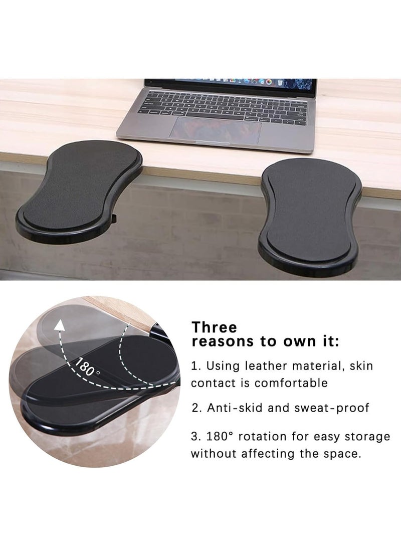 Computer Arm Rest for Desk Extender, Adjustable Rotating Armrest Desk Holder, Ergonomics Wrist Support Pad, Elbow Rest Bracket Shelf for Mouse & Keyboard for Home & Office - Image 5